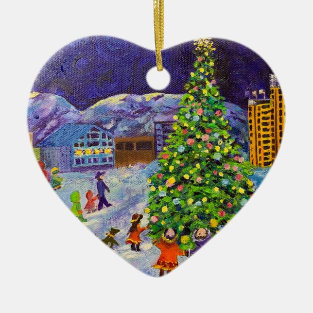 zak & Lax Alaskan Ceramic Ornament  (Front)