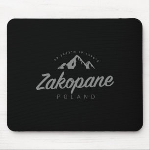 Zakopane Mountain Vacation Skiing Poland Mouse Mat