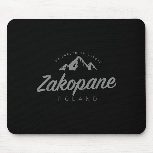 Zakopane Mountain Vacation Skiing Poland  Mouse Mat (Front)
