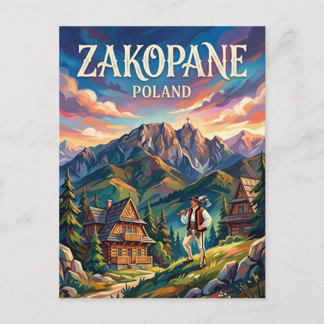 Zakopane Poland Postcard (Front)
