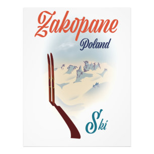 Zakopane Poland ski poster