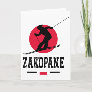 Zakopane Poland Ski Resort Tatra Polish Skiing Sou Card