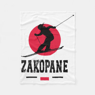 Zakopane Poland Ski Resort Tatra Polish Skiing Sou Fleece Blanket