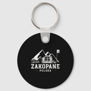 Zakopane Polska Winter Sports Skiing Snowboarding  Key Ring