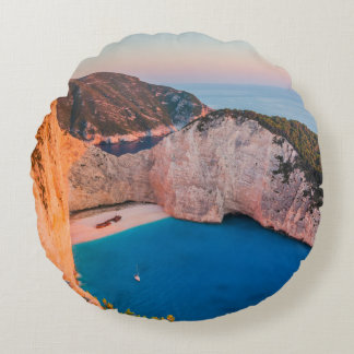 Zakynthos, Greece. Round Cushion