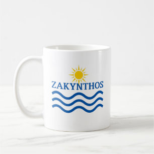 ZAKYNTHOS Greece, Sun Waves Coffee Mug