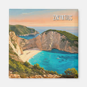 Zakynthos Greece Travel Magnet
