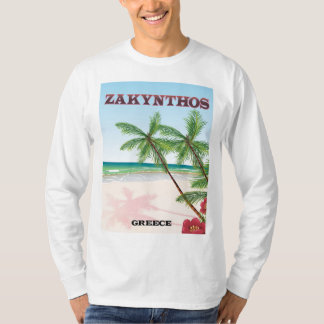 Zakynthos Greece travel poster T-Shirt