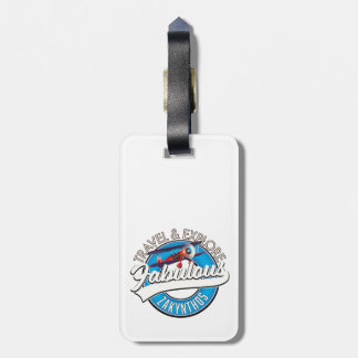 Zakynthos logo in a beautiful retro style. luggage tag