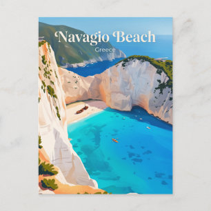 Zakynthos Navagio Beach Greece Postcard