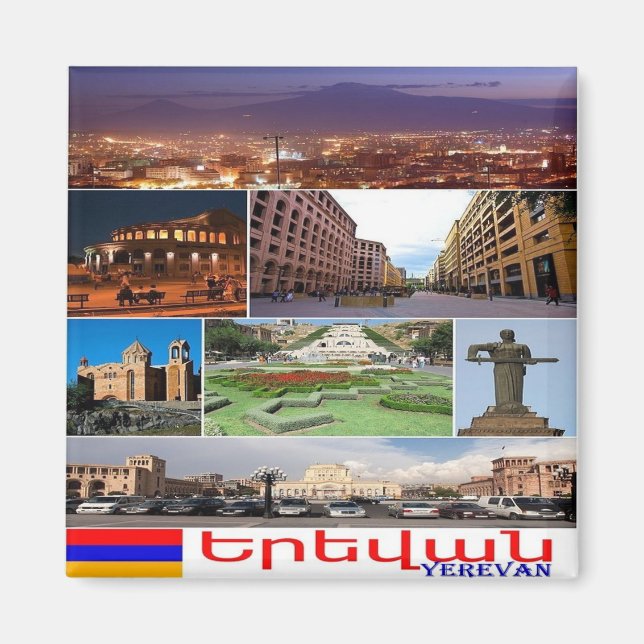 zAM011 I Love YEREVAN, Armenia, Asia, Fridge Magnet (Front)