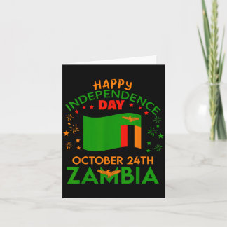 Zambia 61st Independence Day Zambian Pride Zambia Card