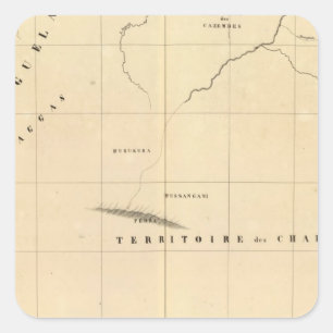 Zambia, Africa 45 Square Sticker