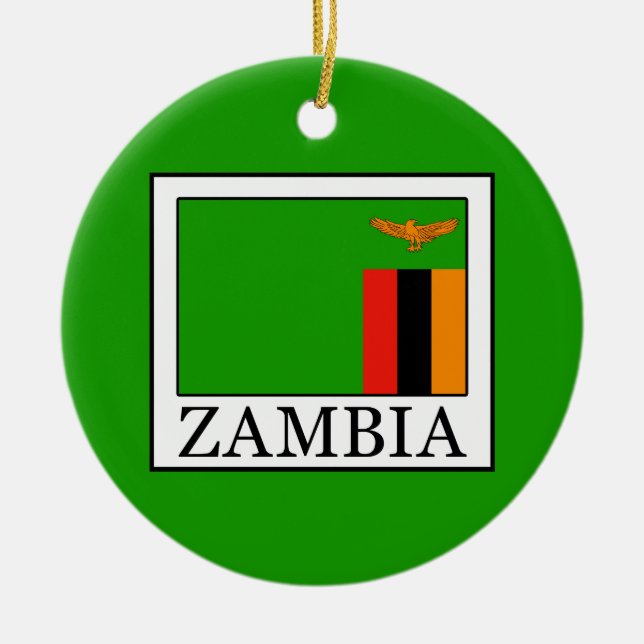 Zambia Ceramic Tree Decoration (Front)