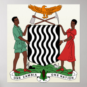 Zambia Coat of Arms detail Poster