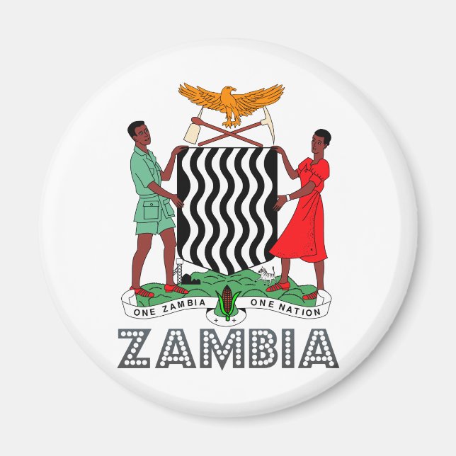 Zambia Coat of Arms Magnet (Front)