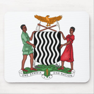 zambia emblem mouse mat