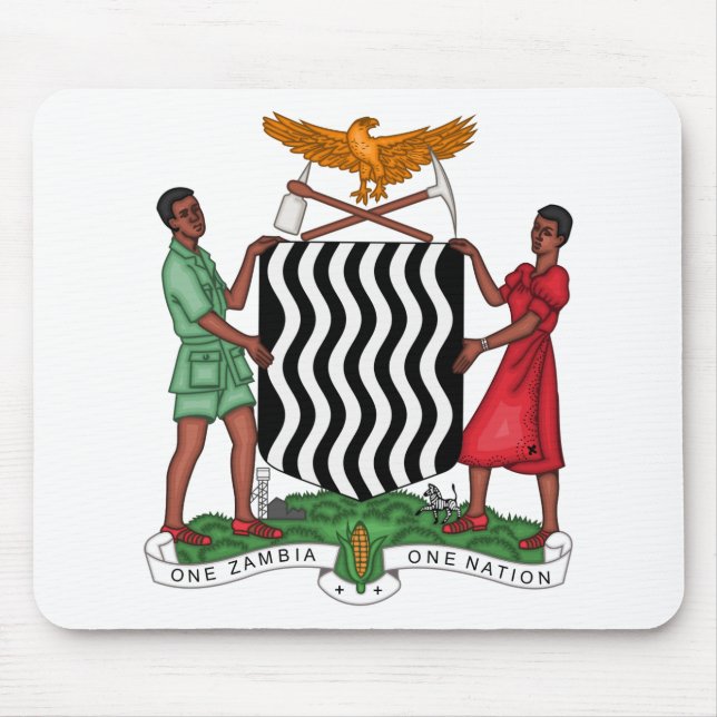 zambia emblem mouse mat (Front)