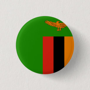 Zambia Flag 3 Cm Round Badge