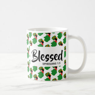 ZAMBIA FLAG Blessed Ephesians Scripture Coffee Mug