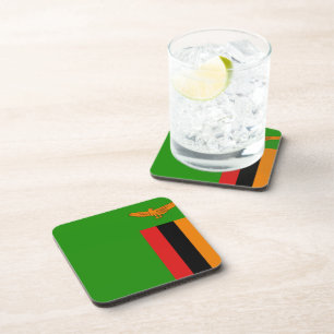 Zambia Flag Coaster