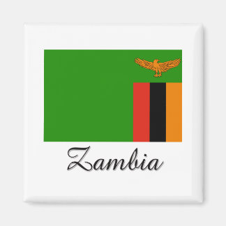 Zambia Flag Design Magnet