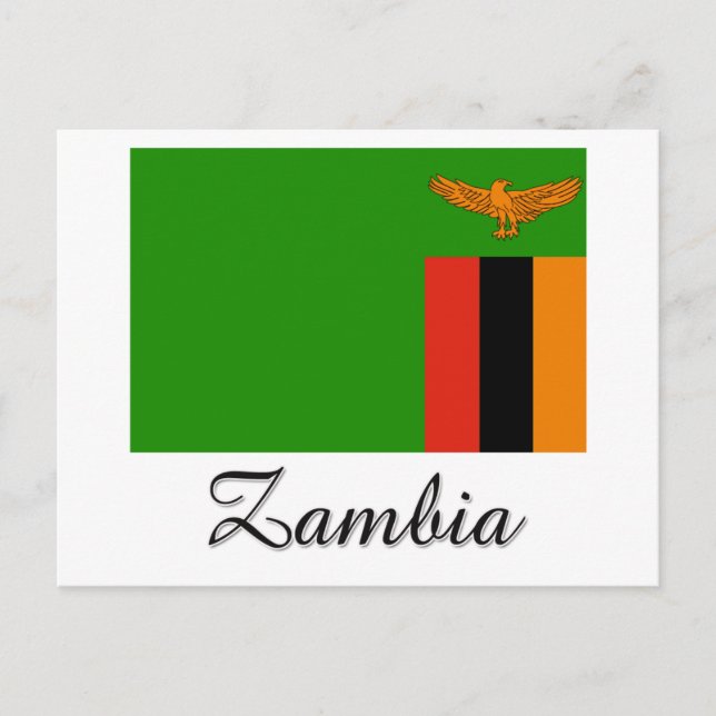 Zambia Flag Design Postcard (Front)