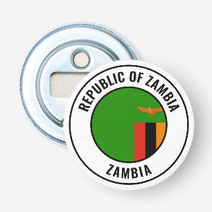 Zambia Flag Gorgeous Patriotic Bottle Opener
