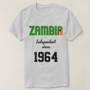 Zambia Flag Independence Celebration T-Shirt