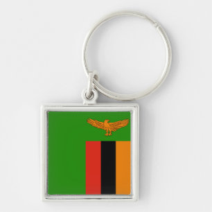 Zambia Flag Keychain
