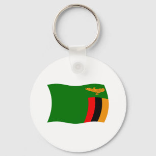 Zambia Flag Keychain