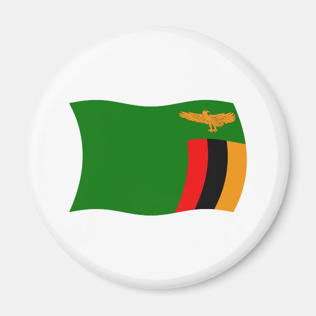 Zambia Flag Magnet (Front)