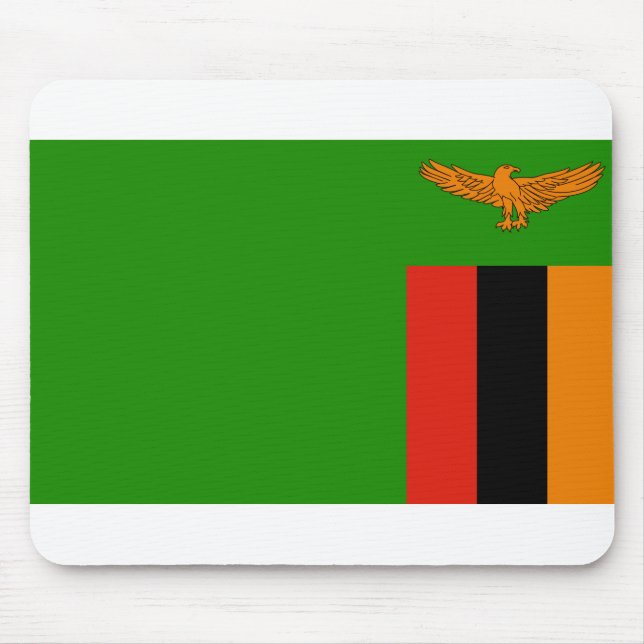 Zambia Flag Mouse Mat (Front)