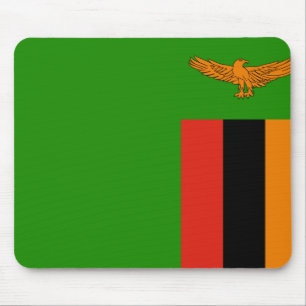 Zambia Flag Mouse Mat
