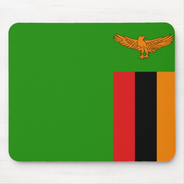 Zambia Flag Mousepad (Front)