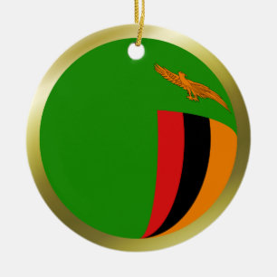 Zambia Flag Ornament