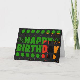 Zambia Flag Patriotic Birthday Card
