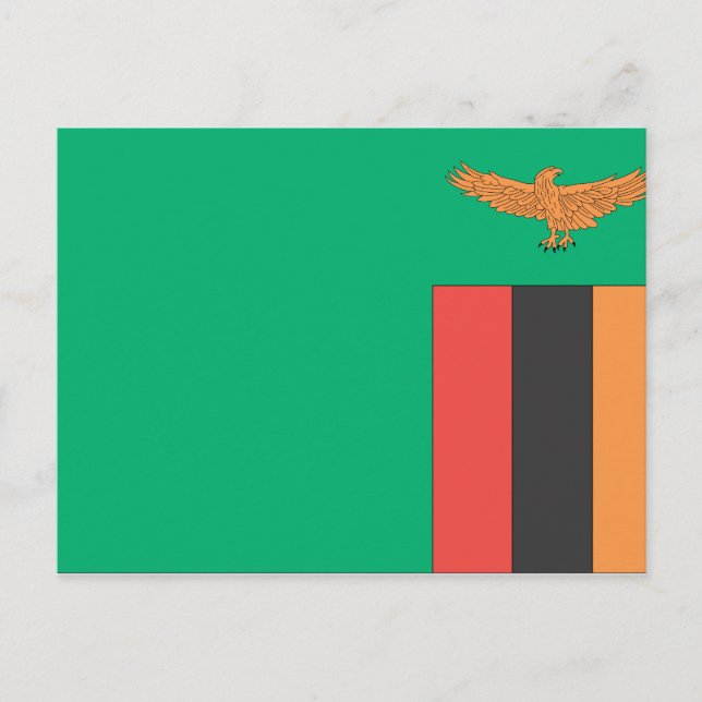 Zambia Flag Postcard (Front)