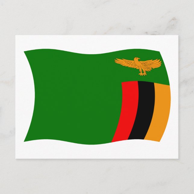 Zambia Flag Postcard (Front)