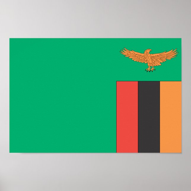 Zambia Flag Poster (Front)