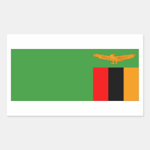 Zambia Flag Rectangular Sticker