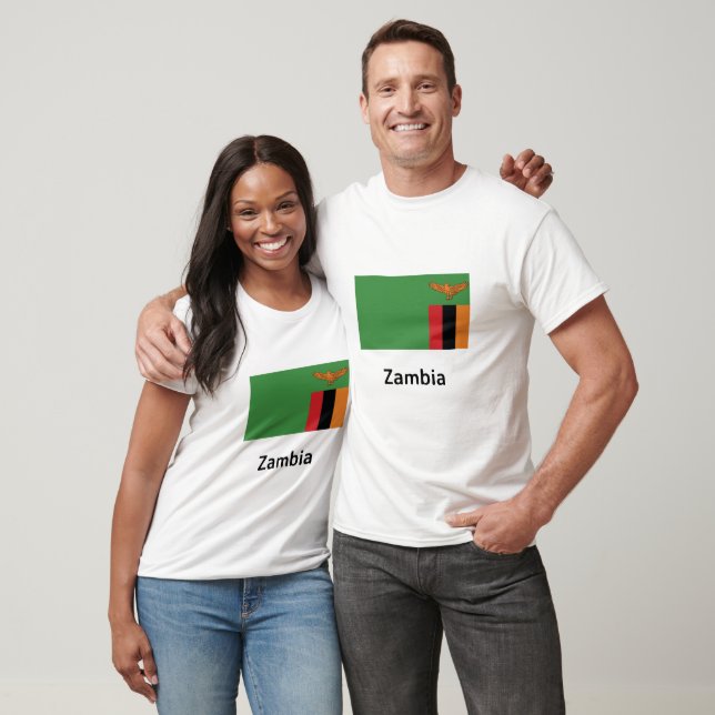 Zambia Flag T-Shirt (Unisex)