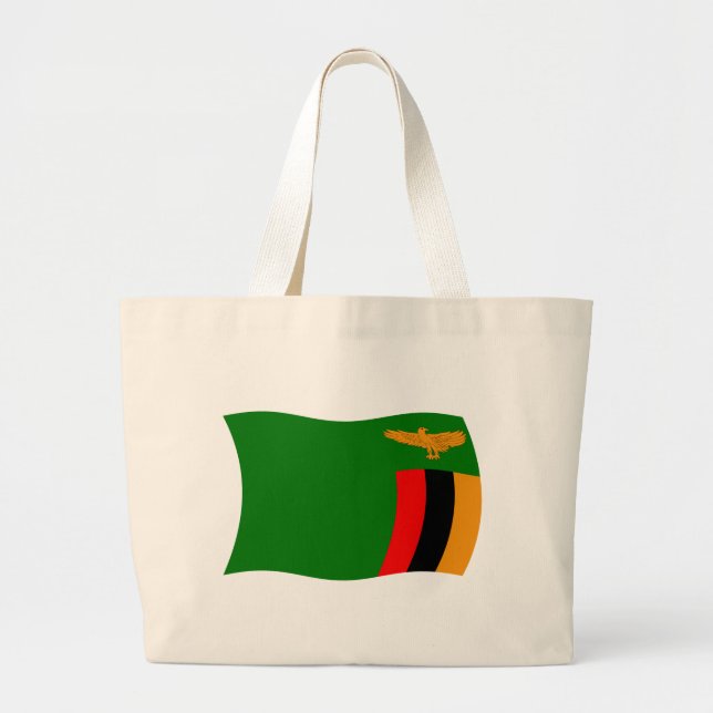 Zambia Flag Tote Bag (Front)