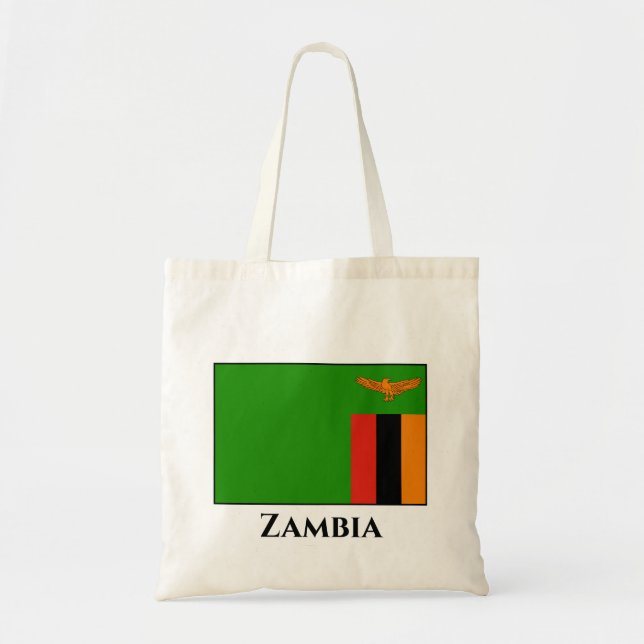 Zambia Flag Tote Bag (Front)