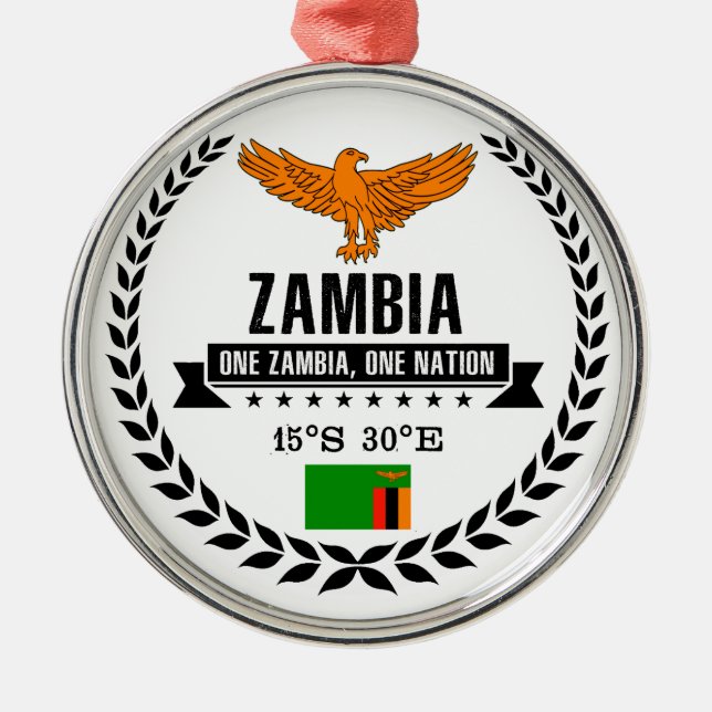 Zambia Metal Tree Decoration (Front)