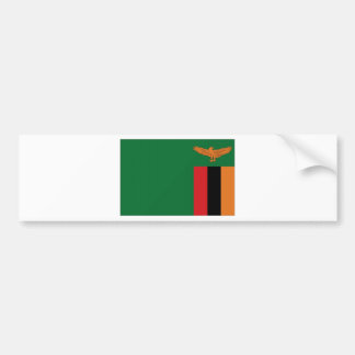 Zambia National Flag Bumper Sticker