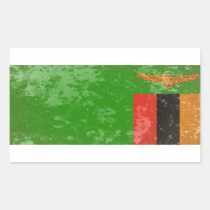 Zambia Rectangular Sticker