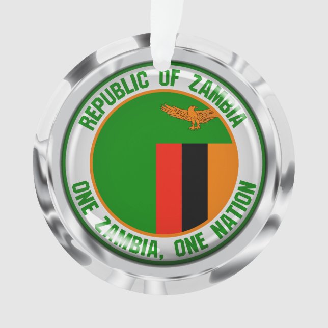 Zambia  Round Emblem Ornament (Front)