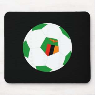 Zambia Soccer Ll Zambian Flag Jersey Pride Print  Mouse Mat