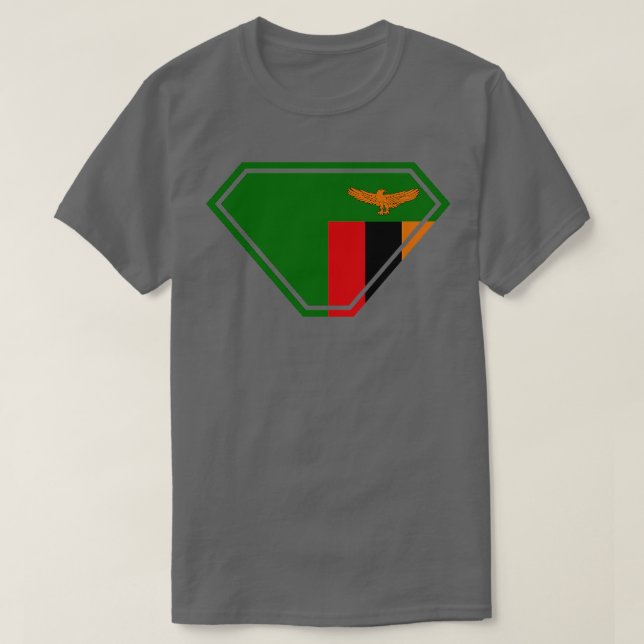 Zambia SuperEmpowered Shield T-Shirt (Design Front)